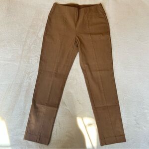 Chicos so slimming pull on mid rise ankle pants tan brown women’s size 0/4
